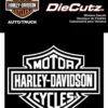 Chroma Harley-Davidson® White Bar & Shield Die Cut Decal, CG3614