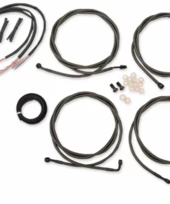 Parts Unlimited LA Choppers® Cable Kit - 12" - 14" Ape Hanger Handlebars - Midnight, 0610-1945 Components