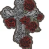Decals & Patches Hair Glove® Gothic Cross W/ Roses Patch, 05021