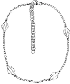 MOD Jewelry Harley-Davidson® Women's Open Bar & Shield Anklet, HDA0009