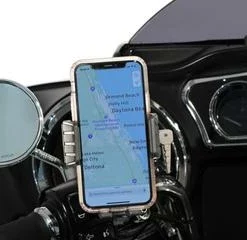 Parts Unlimited Phone Holders Ciro® Cybercharger™ Phone Holder W/ 15W Wireless Fast Charger & Perch Mount, 0636-0179