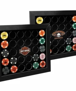 Dart World Harley-Davidson® 2 In 1 Poker Chip Collector's Frame DW6925 Home