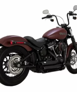 Pipes Vance & Hines® Black Shortshots Staggered Exhaust System, VH0290