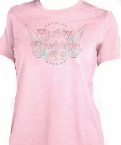 Superstition Harley-Davidson Dealership T-Shirts Harley-Davidson® Women's Emblem Short Sleeve Tee, Pink