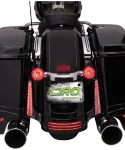 Parts Unlimited Ciro® Saddlebag LED Filler Panel Lights - Black - 14-UP FLHX/FLTR, 2040-1929
