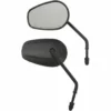 Drag Specialties® OEM-Style Black Teardrop Mirror Replacement Mirrors, 0640-1310