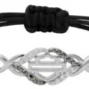 MOD Harley-Davidson® Women's Salt & Pepper Twist Embellished Bracelet, HDB0400 1 MOD Harley-Davidson® Women's Salt & Pepper Twist Embellished Bracelet, HDB0400