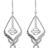 MOD Harley-Davidson® Salt & Pepper Twist Drop Earrings, HDE0471