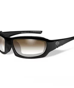 Wiley X Harley-Davidson® Men's Gem Light Adjusting Sunglasses, Gloss Black Frame HDGEM08 Sunglasses & Goggles