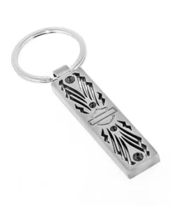 Baron & Baron Harley-Davidson® Bar & Shield Embellished W/ Swarovski Crystals Keychain Women's Closeouts