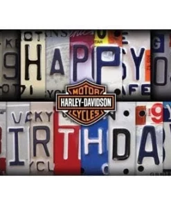 Ace Branded Harley-Davidson® License Plate Birthday Card HDL-20002 Home