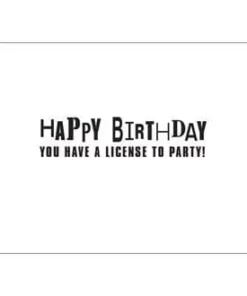 Ace Branded Harley-Davidson® License Plate Birthday Card HDL-20002 Home