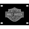 Baron & Baron Harley-Davidson® Bar & Shield Black Stainless Steel Front License Plate, HDLPDK14