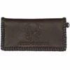 Leather Source Accessory Harley-Davidson® Men's Ride Free Eagle Brown Leather Wallet, Brown Or Black