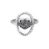 MOD Harley-Davidson® Women's Hammered W/ Bar & Shield Ring HDR0478 1 MOD Harley-Davidson® Women's Hammered W/ Bar & Shield Ring HDR0478