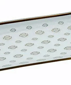 Ace Branded Harley-Davidson® Bar & Shield® Silhouette Glass Serving Plate, HDX-99180 Home