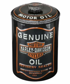 Ace Branded Home Harley-Davidson® Embossed Bar & Shield Genuine Oil Can Cookie Jar HDX-99212