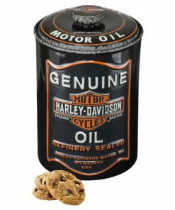 Ace Branded Home Harley-Davidson® Embossed Bar & Shield Genuine Oil Can Cookie Jar HDX-99212 7 Ace Branded Home Harley-Davidson® Embossed Bar & Shield Genuine Oil Can Cookie Jar HDX-99212
