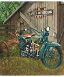 Ande Rooney H-D® Licensed Tin Signs Harley-Davidson® 1923 F-Head Twin Die-Cut Embossed Tin Sign, 2010531