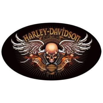 Ande Rooney Harley-Davidson® Biker To The Bone Oval Die-Cut Embossed Tin Sign, 2010441 3 Ande Rooney Harley-Davidson® Biker To The Bone Oval Die-Cut Embossed Tin Sign, 2010441