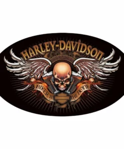 Ande Rooney Harley-Davidson® Biker To The Bone Oval Die-Cut And Embossed Magnet, 2010442 Gifts & Collectibles