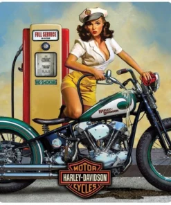 Ande Rooney Home Harley Davidson® Full Service Embossed Tin Sign 2010921