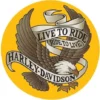 Ande Rooney Harley-Davidson® Live To Ride Eagle Round Tin Sign 2010231 Home