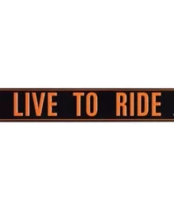 Ande Rooney Harley-Davidson® Live To Ride Embossed Street Tin Sign, 2012151
