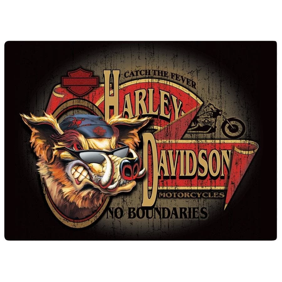 Ande Rooney Harley-Davidson® No Boundaries Hog Embossed Magnet 2010492 Gifts & Collectibles 3 Ande Rooney Harley-Davidson® No Boundaries Hog Embossed Magnet 2010492 Gifts & Collectibles