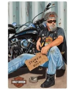 Ande Rooney Harley-Davidson® Panhandler Embossed Tin Sign 2010881