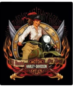Ande Rooney Harley-Davidson® Pirate Babe Embossed Magnet, 2010612