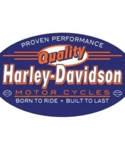 Ande Rooney Harley-Davidson® Quality Oval Die-Cut Embossed Tin Sign, 2010861 Home
