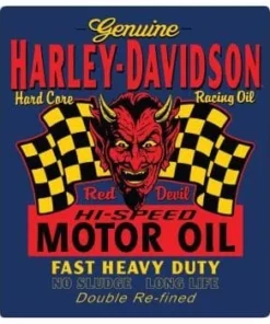 Ande Rooney Harley-Davidson® Red Hot Embossed Tin Sign, 2010801 Signs & Wall Art