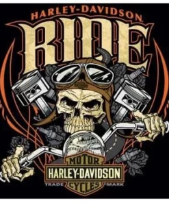 Ande Rooney Harley-Davidson® Ride Bone Embossed Tin Sign, 2010961