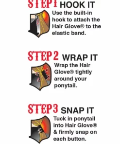 Hair Glove® Women's Heart & Wings 4" Pony Tail