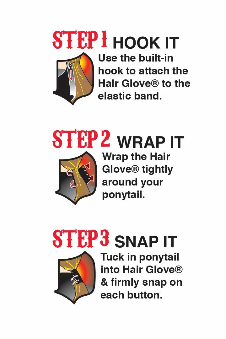 Hair Glove® Women's Heart & Wings 4" Pony Tail 4 Hair Glove® Women's Heart & Wings 4" Pony Tail