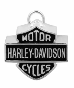 MOD Ride Bells Harley-Davidson® Large Bar & Shield Motorcycle Ride Bell, Silver HRB024