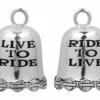 MOD Harley-Davidson® Live To Ride, Ride To Live Ride Bell, Durable Zinc HRB028 Ride Bells