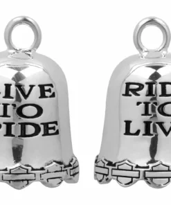 MOD Harley-Davidson® Live To Ride, Ride To Live Ride Bell, Durable Zinc HRB028 Ride Bells