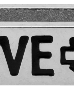 MOD Jewelry Harley-Davidson® Women's Stainless Steel Love Script W/ Bar & Shield Outline Rally Charm