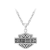 MOD Jewelry & Watches Harley-Davidson® Men's Celtic Enamel Bar & Shield Necklace