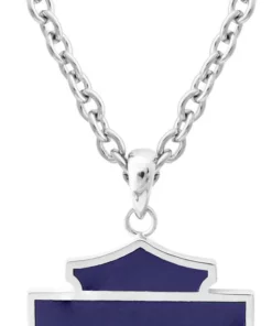MOD Jewelry & Watches Harley-Davidson® Men's Celtic Enamel Bar & Shield Necklace