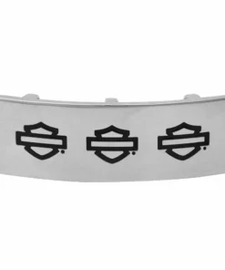 MOD Harley-Davidson® Women's Stainless Steel Triple Bar & Shield Rally Plate, Silver - HSP0101