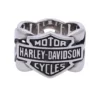 MOD Harley-Davidson® Men's Stainless Steel Bar & Shield Steel Chain Ring HSR0029 Jewelry & Watches