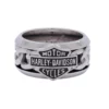 MOD Harley-Davidson® Men's Stainless Steel Chain Bar & Shield Ring HSR0031 1 MOD Harley-Davidson® Men's Stainless Steel Chain Bar & Shield Ring HSR0031