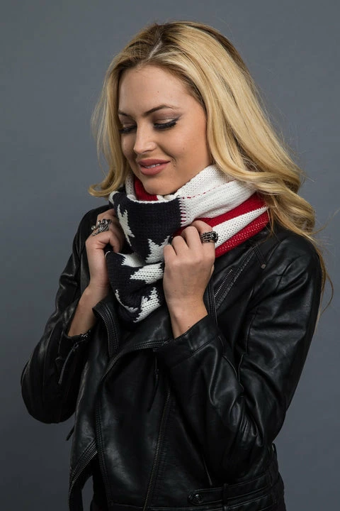 Accessories Hair Glove® Stars And Stripes Reversible Double Layered Infinity Scarf 5 Accessories Hair Glove® Stars And Stripes Reversible Double Layered Infinity Scarf