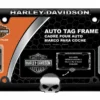 Chroma Harley-Davidson® Willie G Skull & Bar & Shield 2-in-1 License Plate Frame, CG42548 Accessories