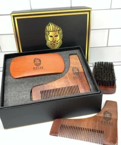Superstition Harley-Davidson Macho Man Care Premium Beard Brush & Comb Shaping Tool Set Headwraps & Bandanas