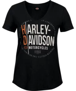 Superstition Harley-Davidson Harley-Davidson® Women's Gifted V-Neck Short Sleeve Tee, Black