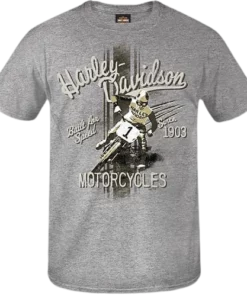 Superstition Harley-Davidson Dealership T-Shirts Harley-Davidson® Men's #1 Racing Short Sleeve T-Shirt, Light Steel